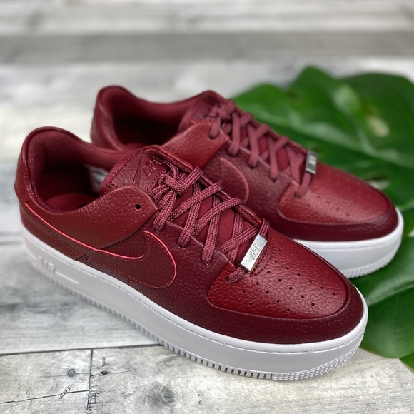 Nike Air Force 1 sage low platform sneakers red - Picture 7 of 7